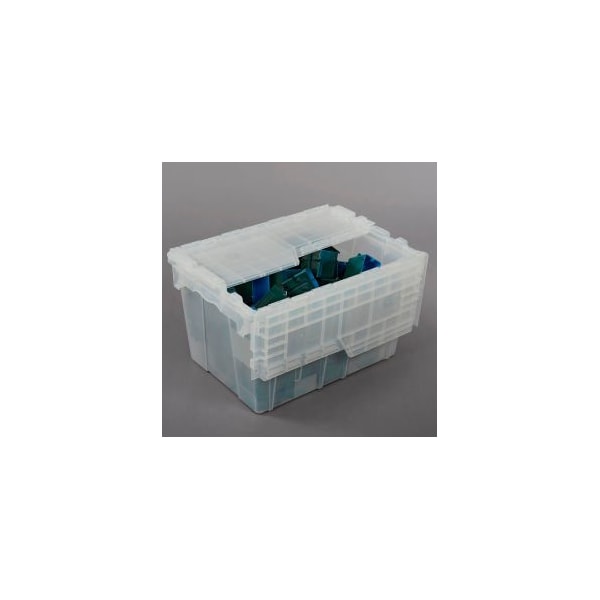 ORBIS Flipak Attached Lid Container FP182 - 21-7/8 x 15-1/4 x 12-7/8, Clear
